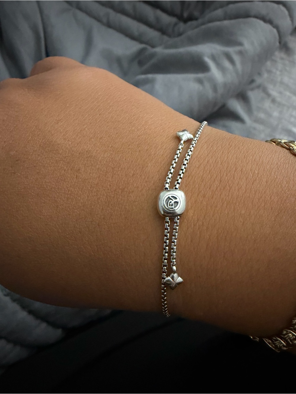 David Yurman Petite Cable Linked Bracelet- 14k Gold - Picture 3 of 5
